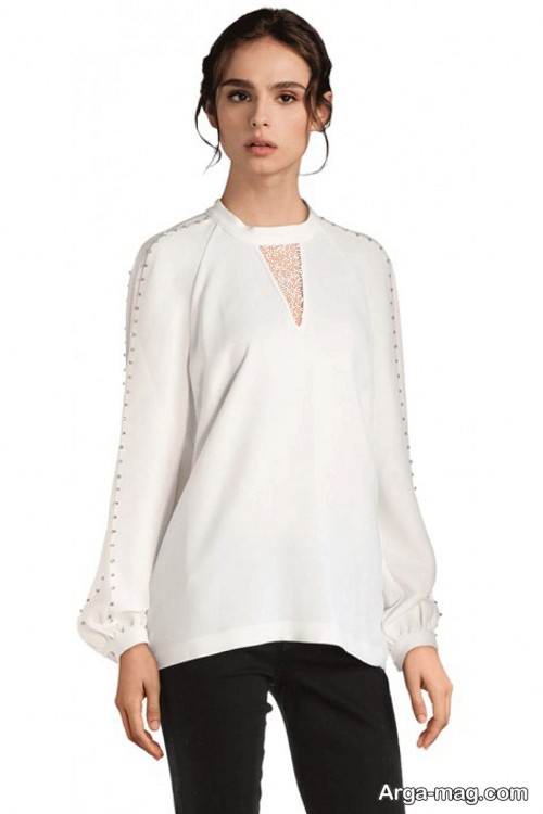 بلوز سفید زنانه