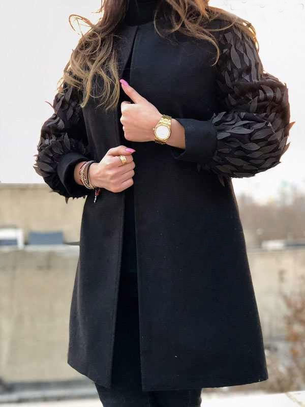 مانتو آستین پفی برای خانم های میانسال