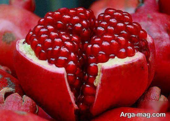 دانه های انار تزیین شده+عکس
