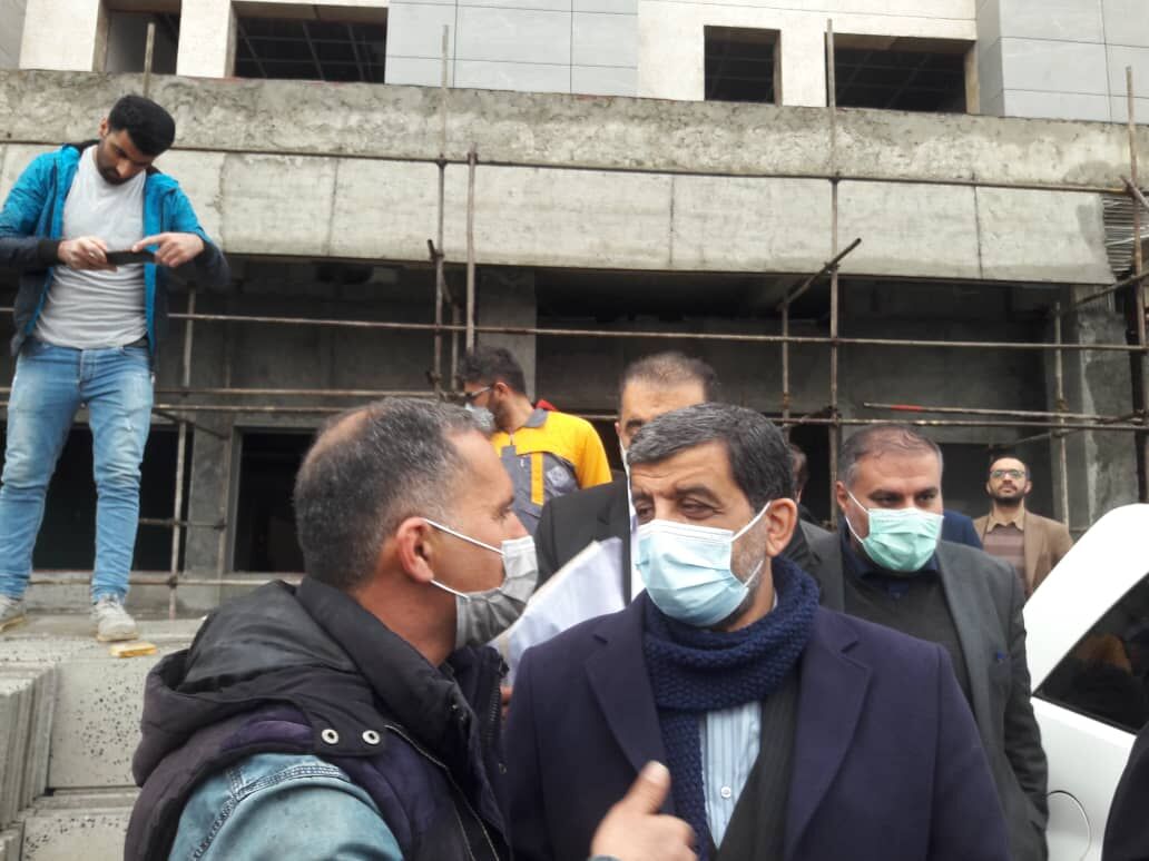 وزیر میراث فرهنگی از بیمارستان فوق تخصصی در حال ساخت تنکابن بازدید کرد