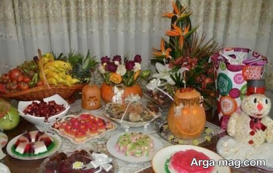 تزیینات جالب شب چله برای عروس