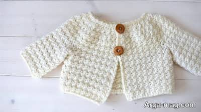 بافتن ژاکت نوزادان کوچکتر از یک سال