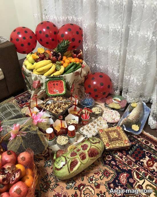 مدل های متفاوت تزیین شب یلدا برای عروس