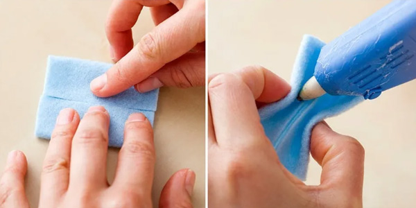 مراحل ساخت پاپیون نمدی شب یلدا مراحل ساخت پاپیون نمدی شب یلدا