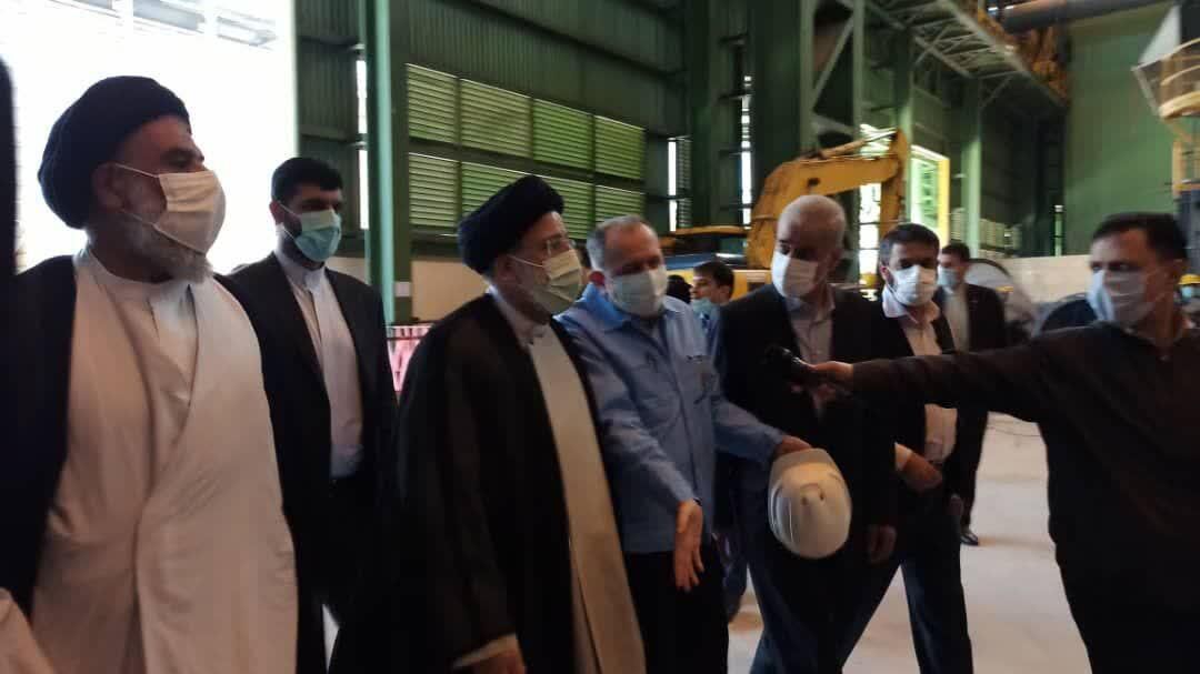رییس جمهور از شرکت فولاد جهان آرای خرمشهر بازدید کرد