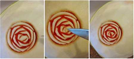 آموزش میوه آرایی شب یلدا برای عروس،سفره ارایی شب یلدا سفره آرایی شب یلدا برای عروس,اموزش تزیین میوه شب یلدا