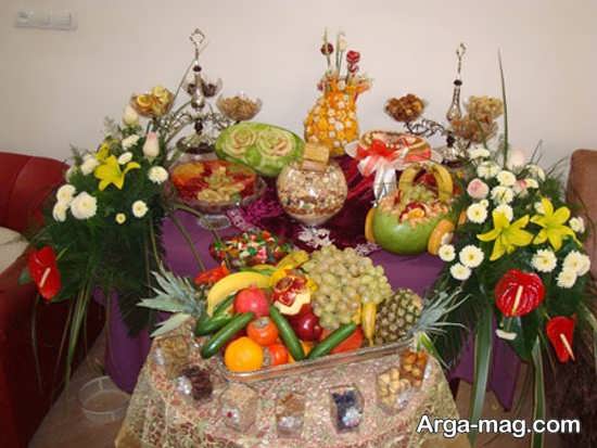 تزیینات جذاب شب چله برای عروس