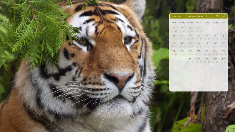 عکس تقویم آذر 1401 با کیفیت فول اچ دی برای دسکتاپ