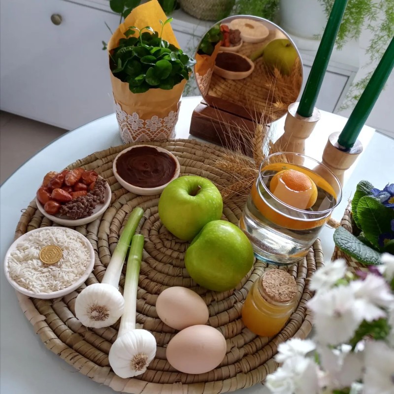 سفره هفت سین عروس