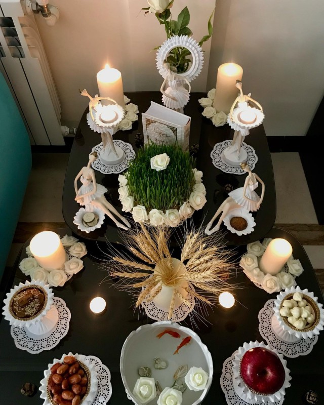 سفره هفت سین عروس