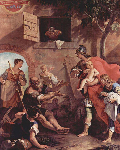 نقاشی دوران کودکی کوروش، اثر سباستیانو ریچی