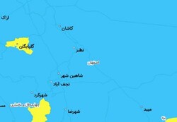 ۱۲ شهر اصفهان در وضعیت آبی و ۱۲ شهر در وضعیت زرد کرونا قرار دارند