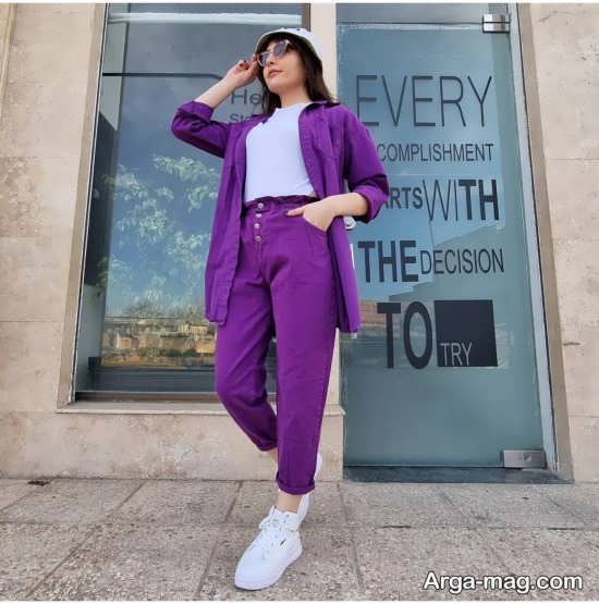 کت شلوار رنگ زیبای دخترانه