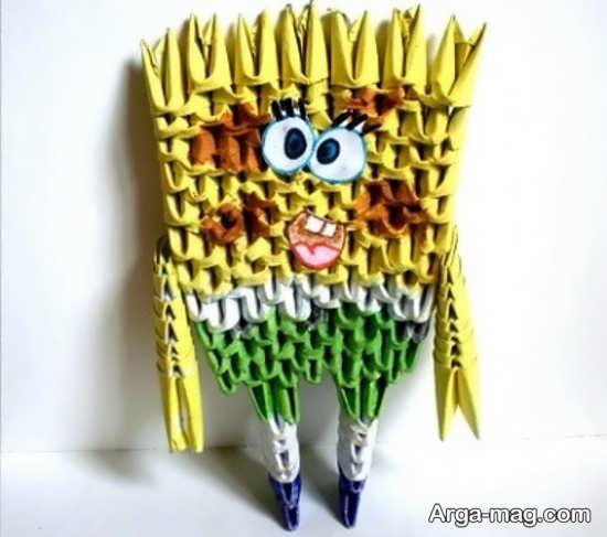 انواع سازه کاغذی به شکل باب اسفنجی