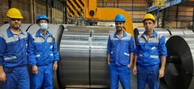 ثبت رکورد جدید تولید ماهیانه ورق فولادی در فولاد امیرکبیر کاشان