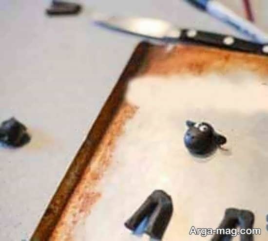 مراحل درست کردن کاردستی گوسفند