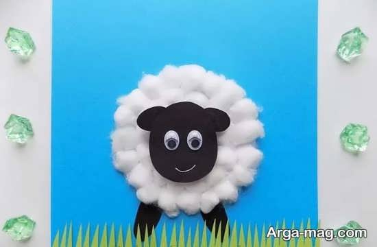 مراحل ساخت کاردستی گوسفند