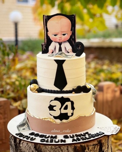 جدیدترین کیک با تم بچه رئیس 1401