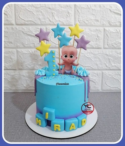 جدیدترین کیک با تم بچه رئیس 1401
