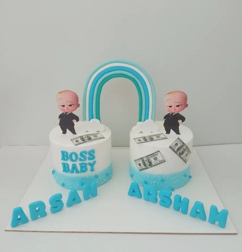 جدیدترین کیک با تم بچه رئیس 1401