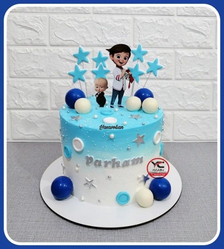 جدیدترین کیک با تم بچه رئیس 1401