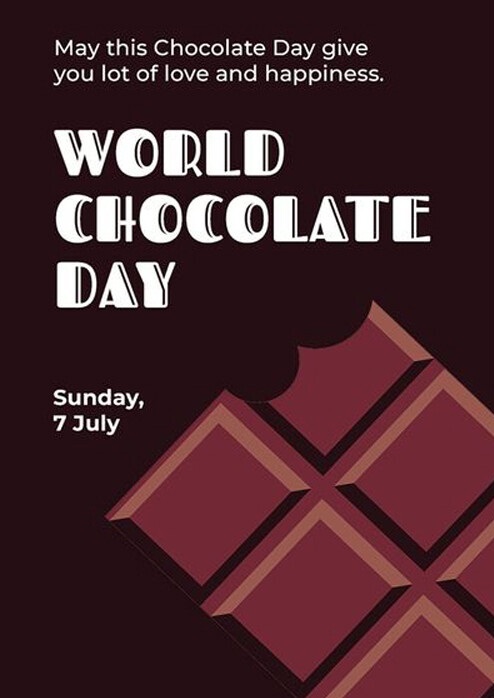 عکس نوشته روز جهانی شکلات