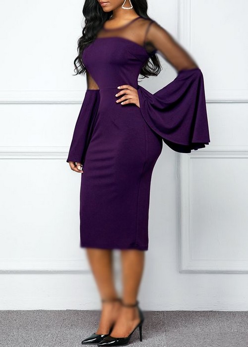 لباس مجلسی با آستین کلوش لباس مجلسی با آستین کلوش