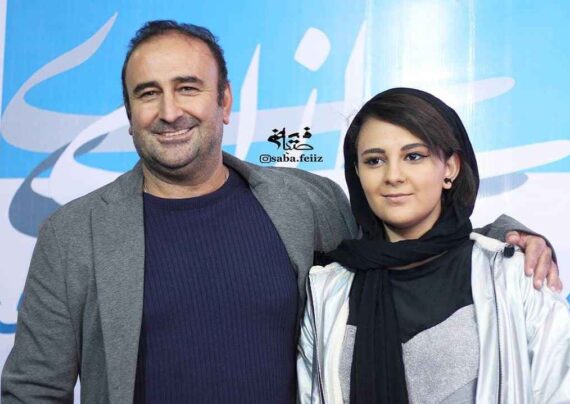 مهران احمدی و دخترش باران