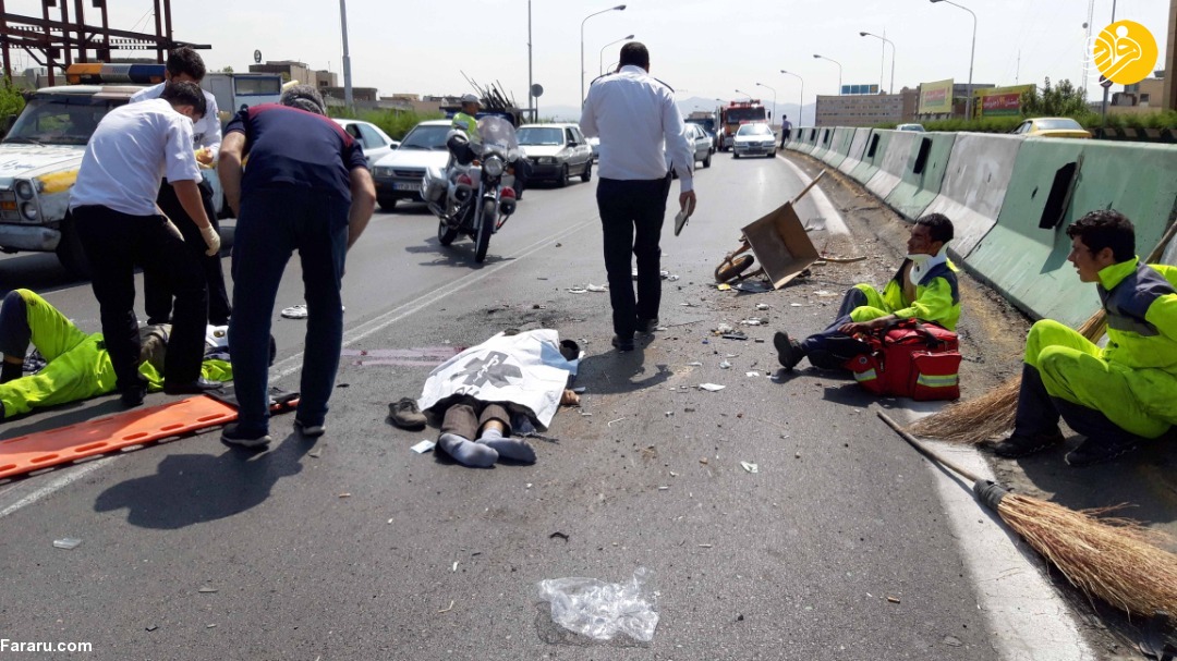 (تصاویر) مرگ دلخراش پاکبانان پل سید خندان (تصاویر) مرگ دلخراش پاکبانان پل سید خندان