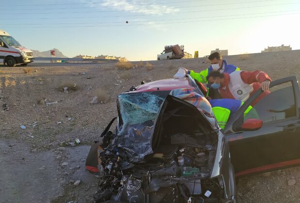 تصادف مینی بوس دانشگاه نجف آباد
