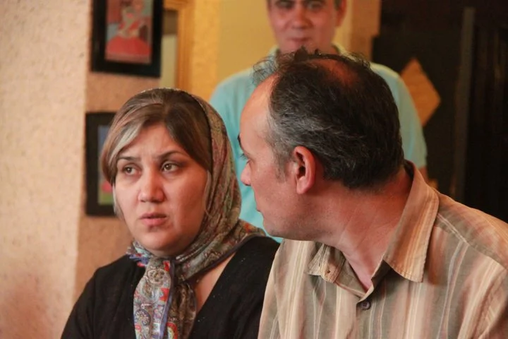 احمد زیدآبادی و همسرش