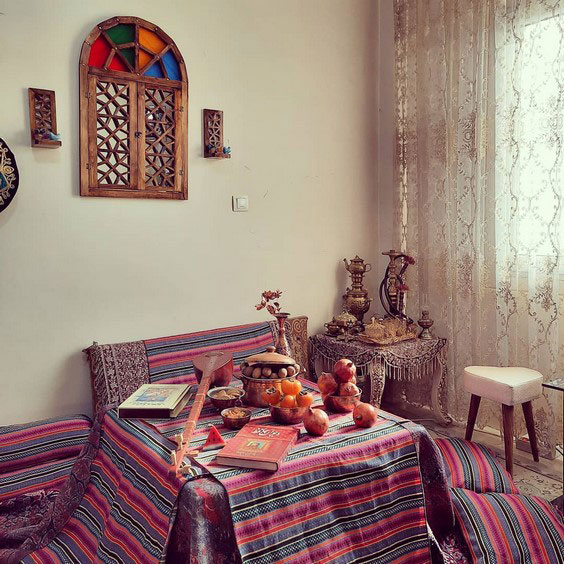 تزیین کرسی شب یلدا