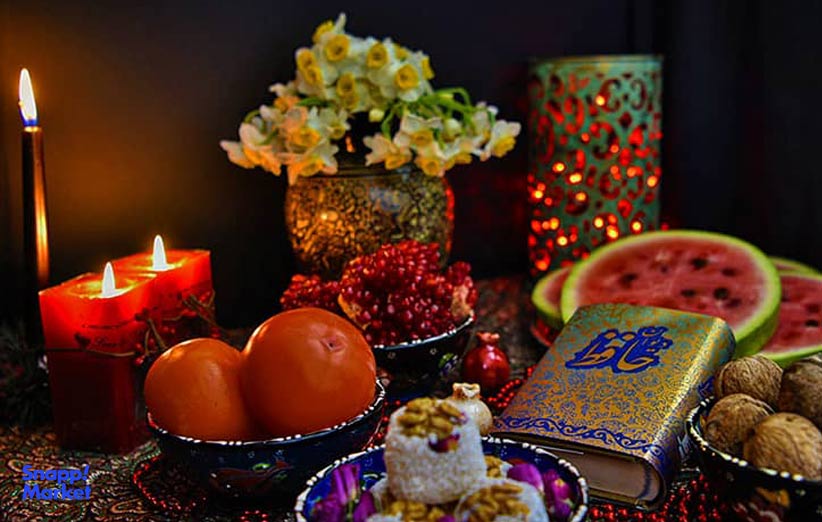 تزیین میز شب یلدا 1401