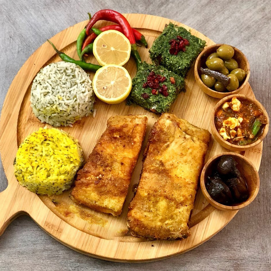 سبزی پلو با ماهی