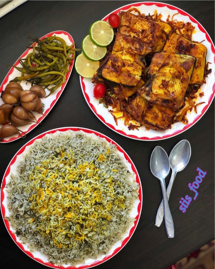 سبزی پلو با ماهی