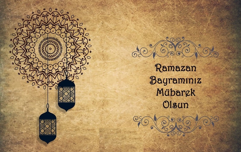 عکس تبریک عید فطر به زبان ترکی