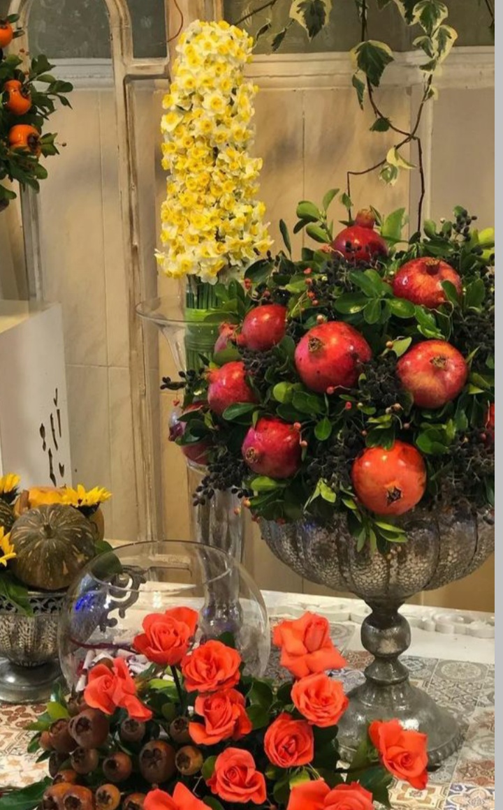تزیین انار شب یلدا