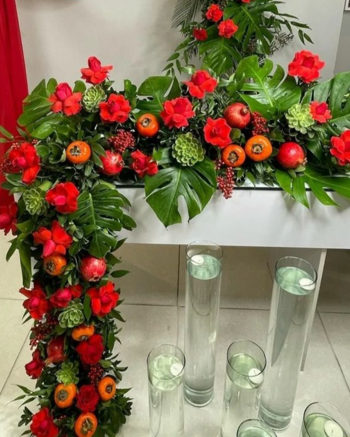 تزیین انار شب یلدا