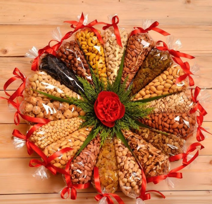 تزیین آجیل شب یلدا