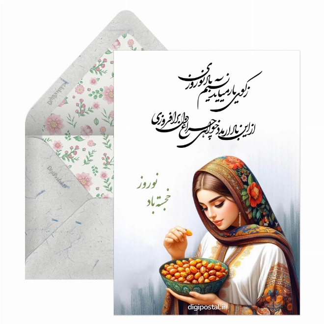 کارت پستال تبریک سال نو