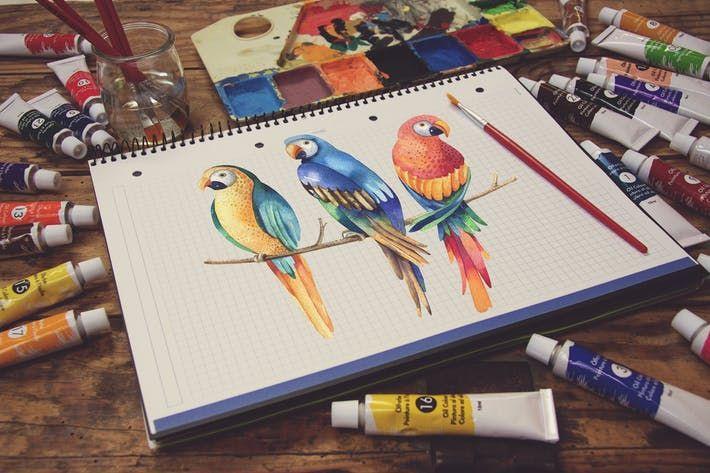 هدیه یلدایی برای دانشاموزان؛ دفتر نقاشی و لوازم هنری